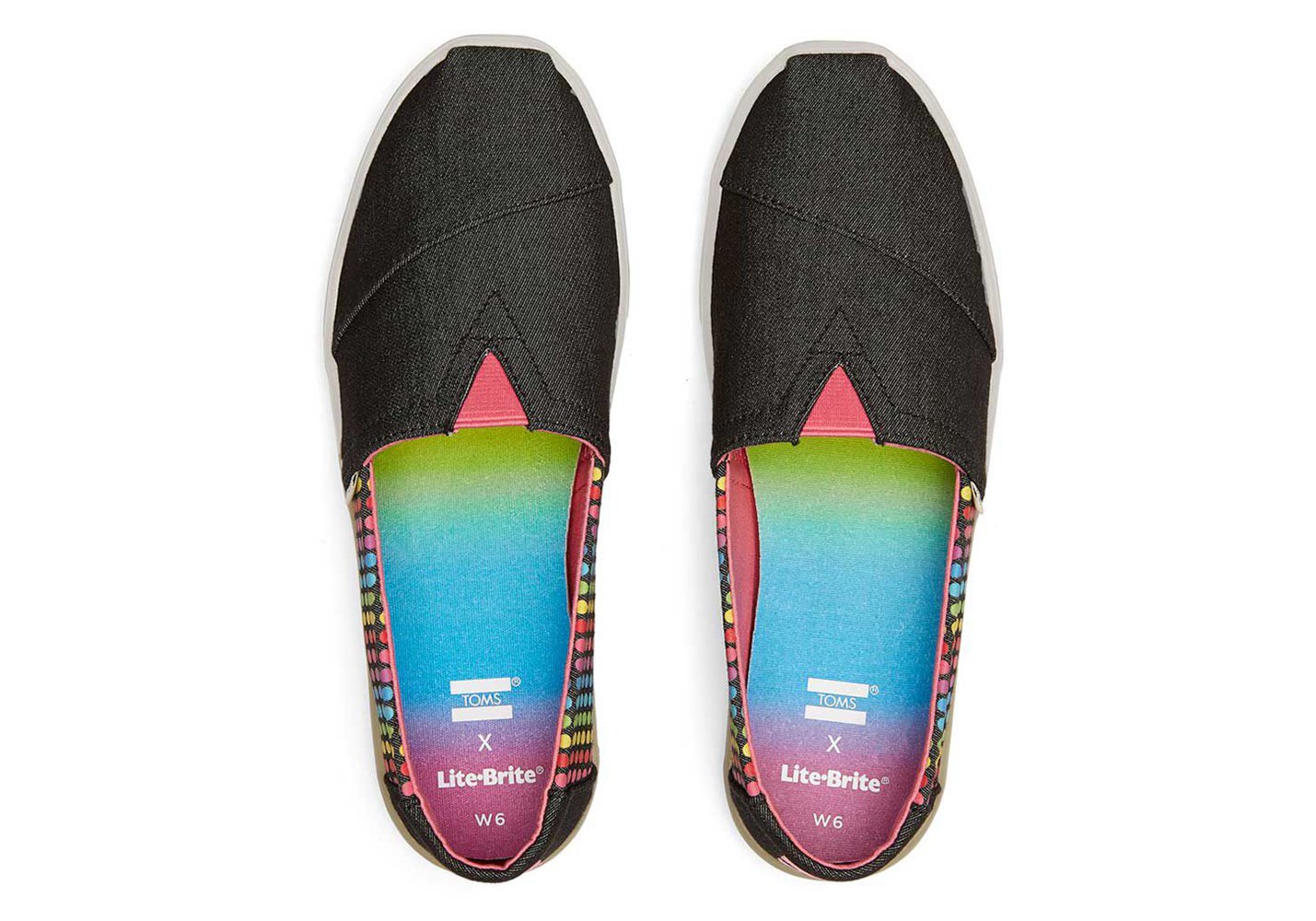 Toms Espadryle Damskie Czarne - Alpargata Cupsole Lite Brite - 02TCELUAD